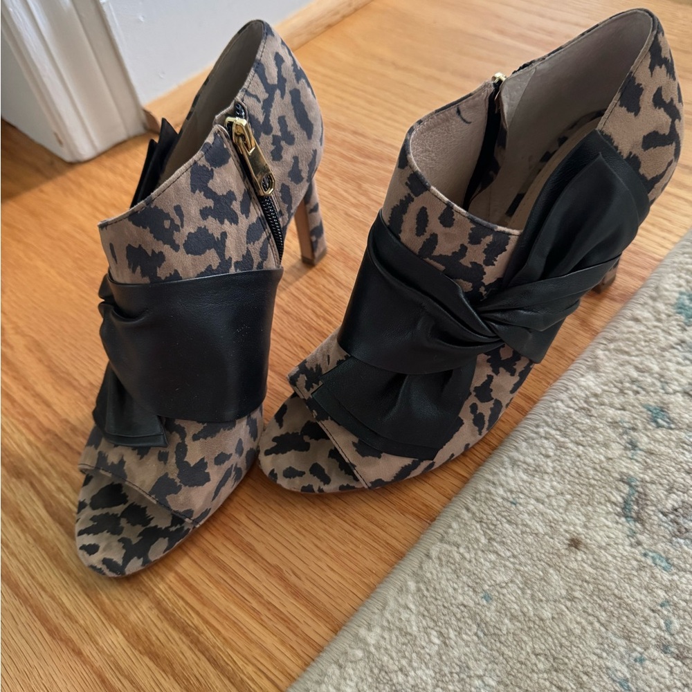 Louise et Cie Brown and Black Leopard Print Heels